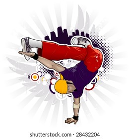 Cool image with breakdancer and street style attributes