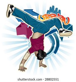 Cool image with breakdancer and street style attributes