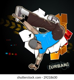 Cool image with breakdancer and street style attributes