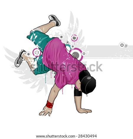 Cool image with breakdancer and street style attributes