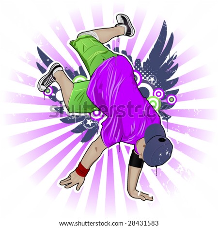 Cool image with breakdancer and street style attributes