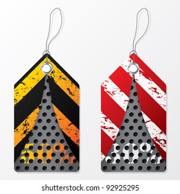 Cool industrial design label set of two