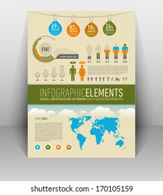 cool infographic elements for the web and print usage