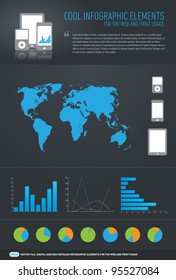 cool infographic elements for the web and print usage