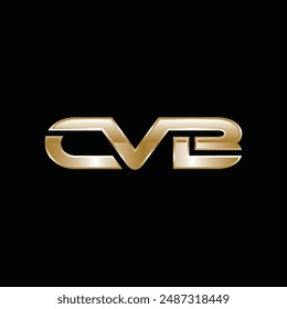 Cool Initial CVB Geometric Modern Business Creative Design Logo