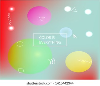 Cool interesting delicate wallpaper. Vector illustration invite. Graceful splash and spreading spot. Blue delicate wallpaper, made from random multicolor spots.