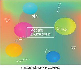 Cool interesting editable drawing. Creative splash and spreading spot. EPS. Vector illustration show. Green editable drawing, made from random multicolor spots.