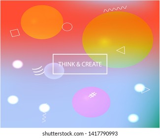 Cool interesting editable drawing. Great splash and spreading spot. EPS. Vector illustration flat. Red editable drawing, made from random multicolor spots.