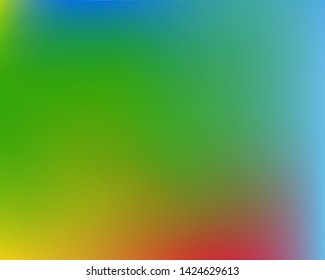 Cool interesting editable drawing. Strange splash and spreading spot. EPS. Vector illustration flat. Green editable drawing, made from random multicolor spots.