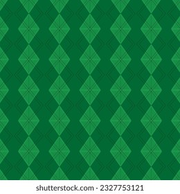 Cool irish pattern green and white colors