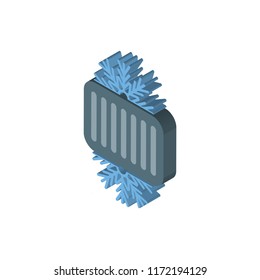 Cool isometric left top view 3D icon