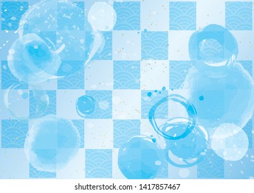 Cool Japanese style light blue background image