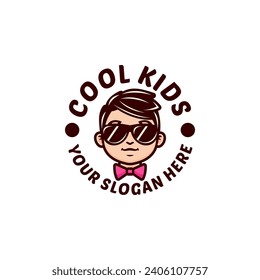 A cool kids logo that is suitable for your brand or business logo that provides all kids property, such as special kids shops, and the like