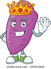 Cool King of okinawa yaw on cartoon character style