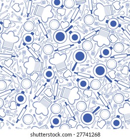 Cool kitchen pattern blue