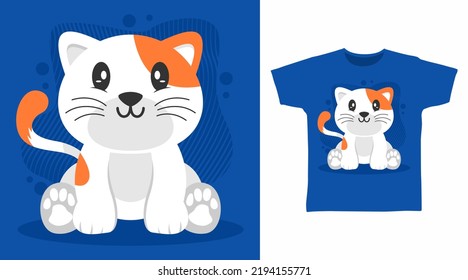 Cool kitten cartoon tshirt art designs