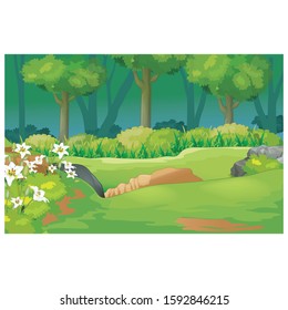 Cool Landscape Forest View cartoon for your design