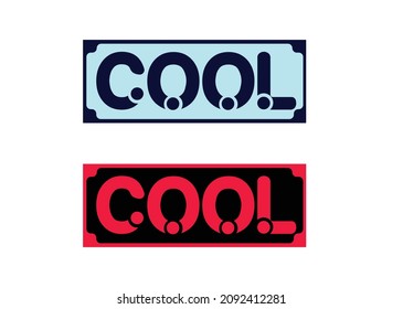 COOL-Buchstabenlogo und Symboldesign-Vorlage