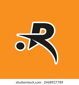 cool letter R logo design