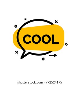 Cool Lettering in Bubble Speech