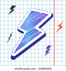 Cool Lightning Bolt Cartoon