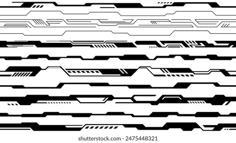 A cool line material set with a futuristic atmosphere