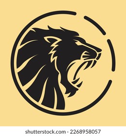 Cool Lion Head Logo Icon