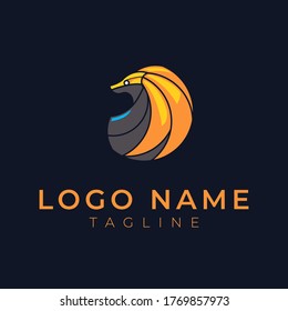 Cool Lion Robot Logo, lion cyborg logo
