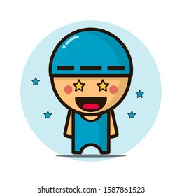Cool little boy vector design