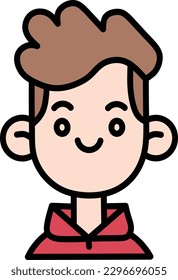 cool little boy vector illustration
