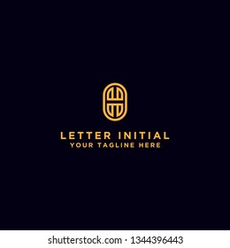 Cool logo design, the initials H. - Vector