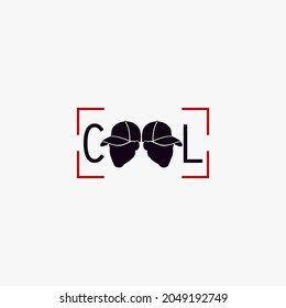cool logo. Face and hat silhouette. vector illustration for logo or icon 