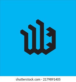 cool logo on easy blue background