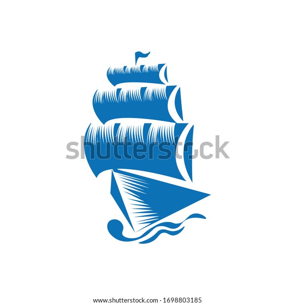 cool logo ship\
illustration vector\
design