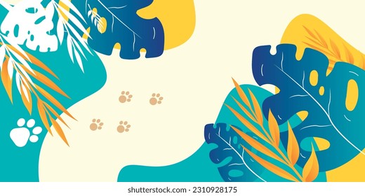 cool looking summer background with nature