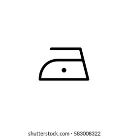 cool low iron laundry icon black on white