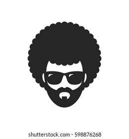 Cool man. Afro Haircut. African svg