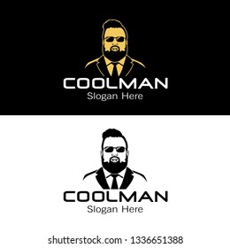 Cool man logo template 