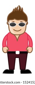 Cool Man - Office Corporate Cartoon People
