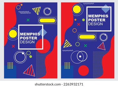 DISEÑO DE FONDO DE MEMPHIS FRÍO APLICABLE PARA PUBLICACIÓN DE PRESENTACIÓN DE CARTELES DE BANNER Y OTROS