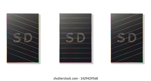 Cool minimal cover design. Geometric Halftone gradient template for posters, brochures