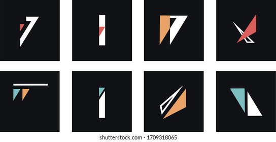 Cool Minimal Geometric Abstract Vector Shapes Collection