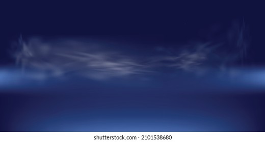 cool mist on dark background