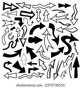 Cool Modern Arrows Icons Set Vector Design Elements. Wegweiser.