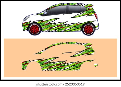 cool and modern car wrap design