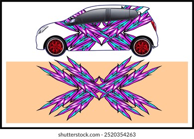 cool and modern car wrap design, my own work, not ai generated