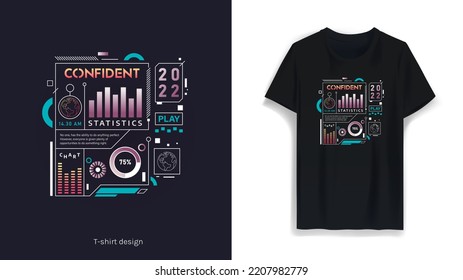 cool modern design and short sleeve black t-shirt template front view, modern streetwear theme design. t-shirt screen printing design, apparel, clothing, logo design for t-shirts and clothes