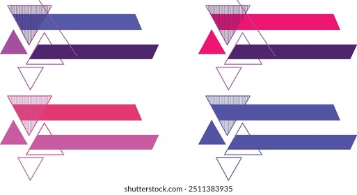 Moderno tercer paquete inferior de diseño moderno en la ilustración de Vector 10 EPS. Tercer paquete inferior para un título, noticias de televisión y canales de noticias. Enfriar el paquete de Vector del tercio inferior de color simple.