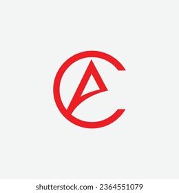 Cool and modern Logo Illustrations and Vectors initials AC design vectors