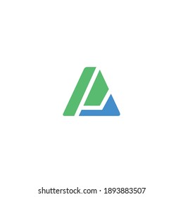 Cool and modern logo initials AP design. 1